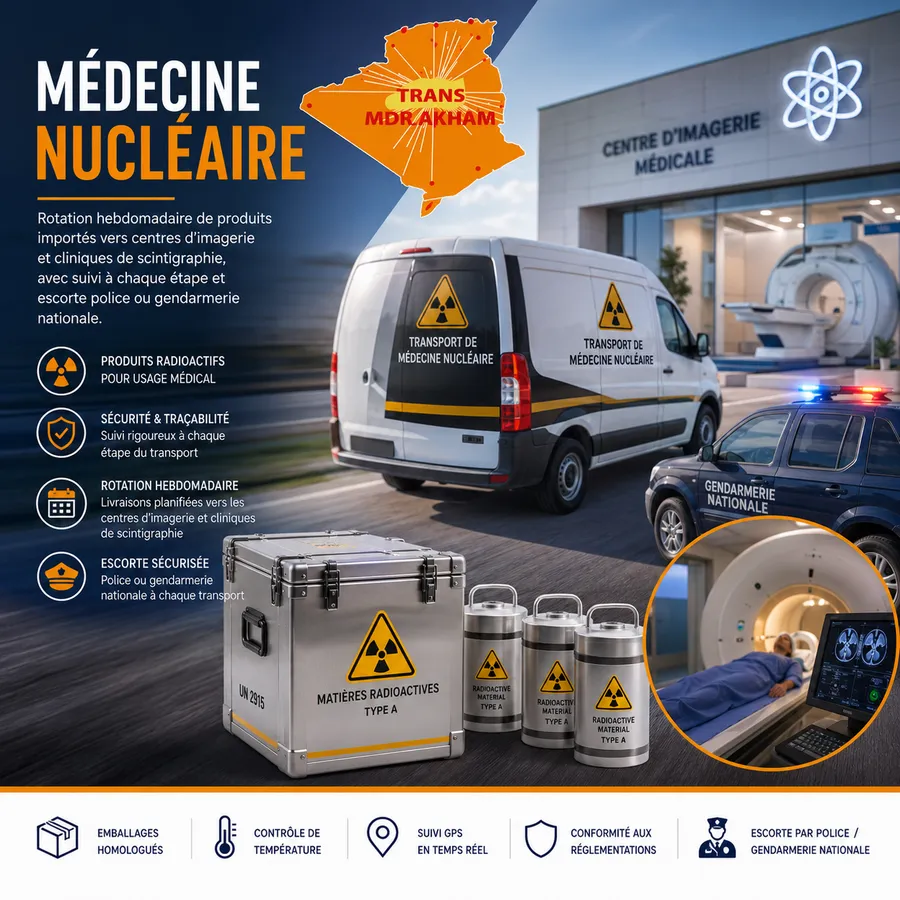 Affiche — transport pour la médecine nucléaire